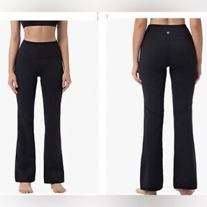 BUBBLELIME Women's High Waist Bootcut Yoga Pants Workout Flare Tummy Control